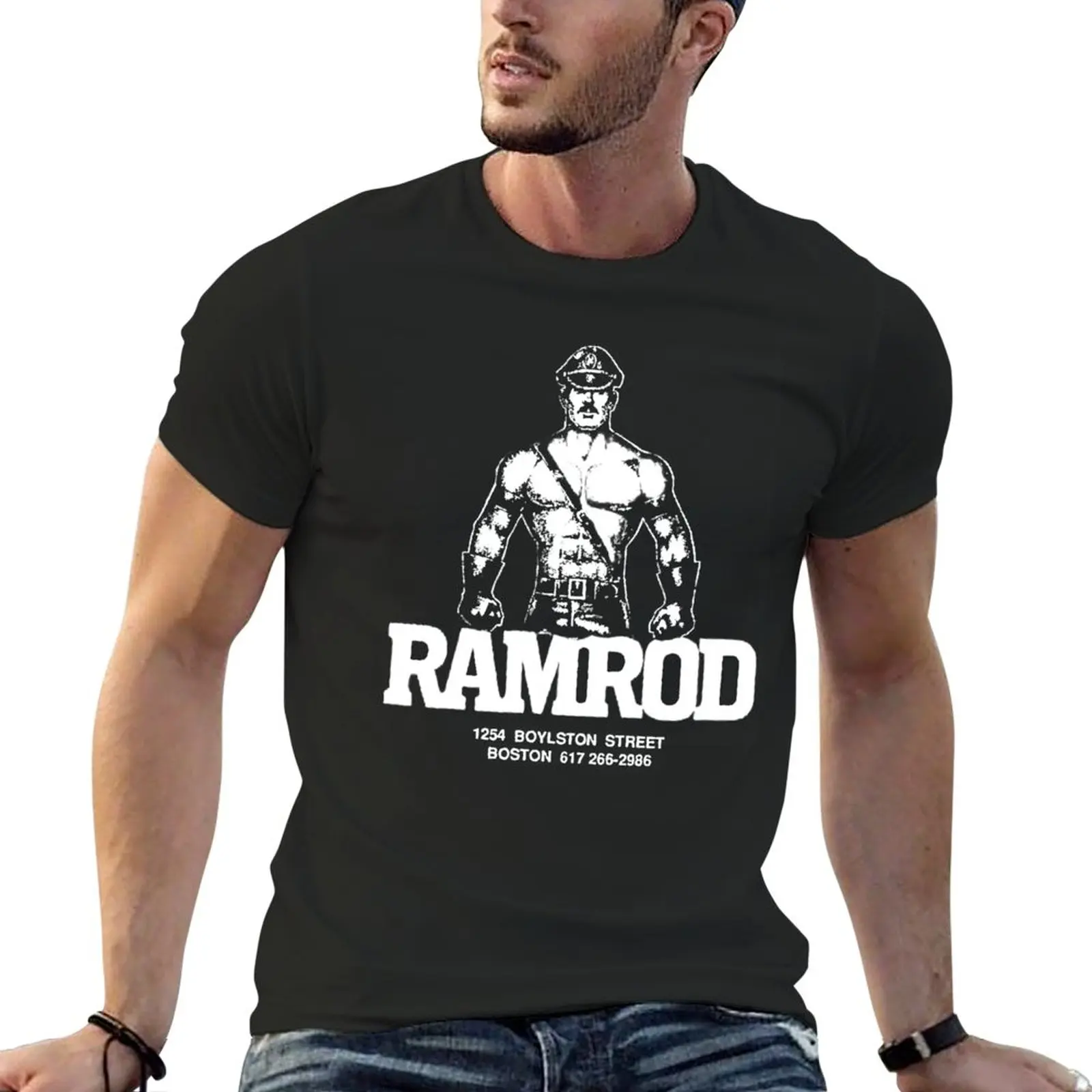 Новая Винтажная Мужская футболка Ramrod Dark с изображением Бостона мужские Аниме