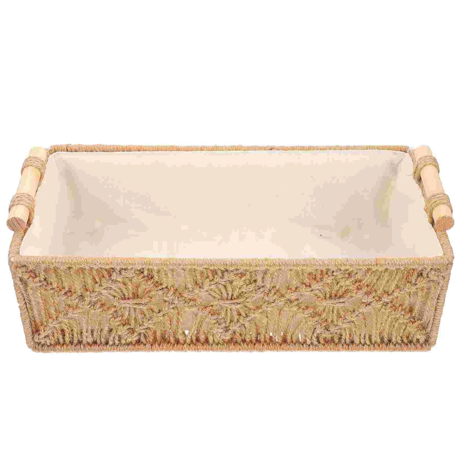 

Desktop Woven Basket Storage Basket Sundries Desktop Storage Box Organizing Basket