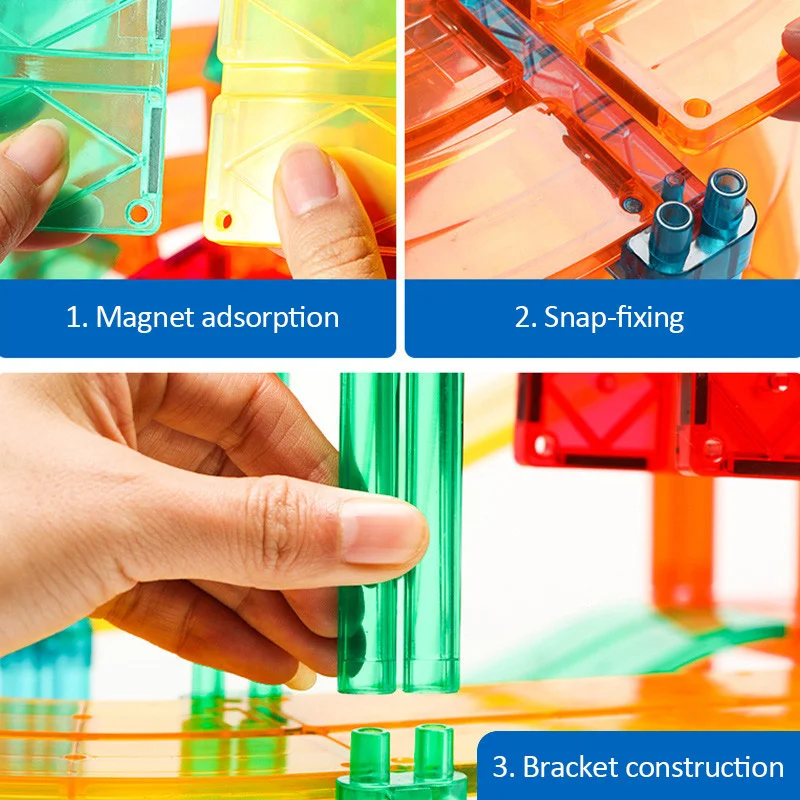 Большие детские строительные блоки волшебная Магнитная строительная доска