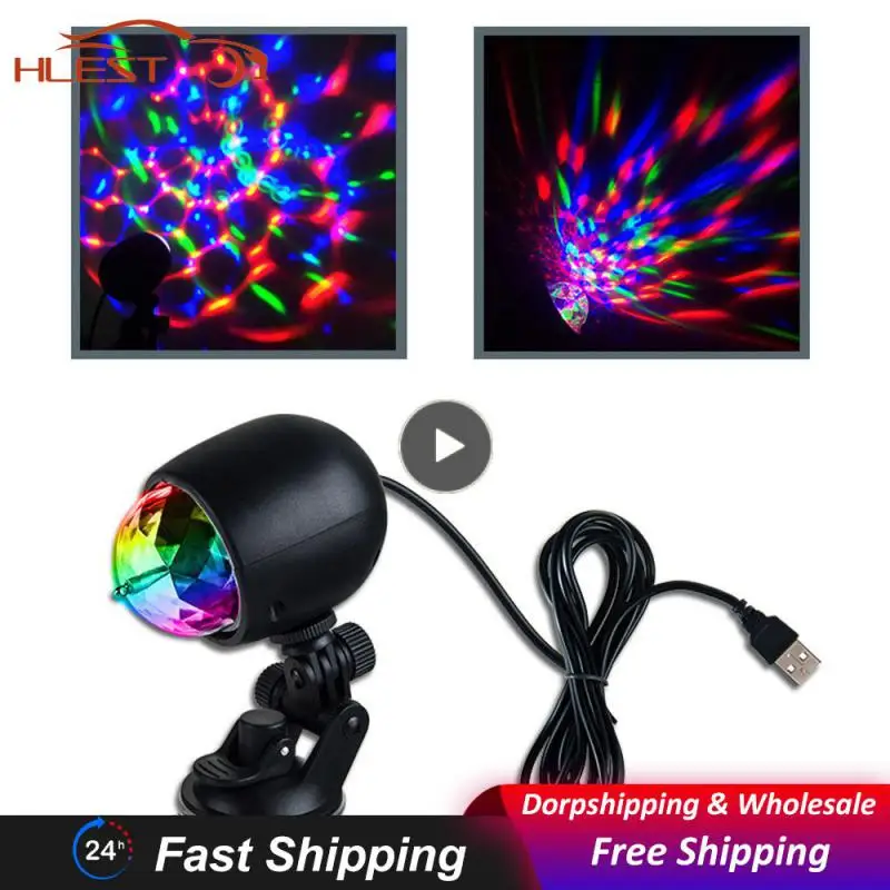 

Flash Light Multicolor Usb Plug-in Usb Car Dj Lamp Sound Control Color Changing Light Party Light Car Accessories Portable