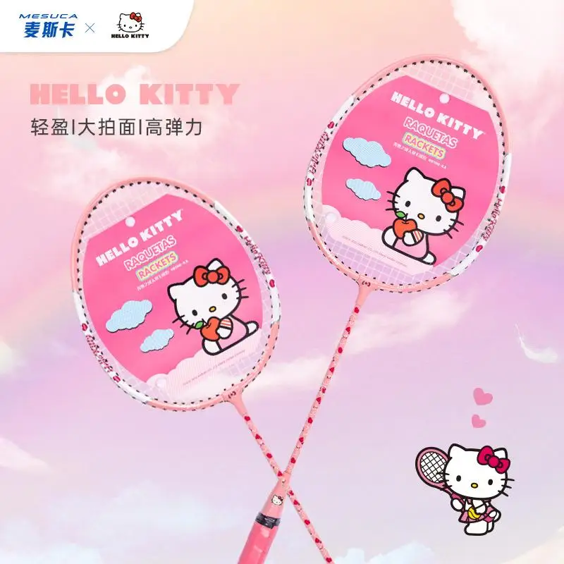 Горячая Распродажа Sanrio Kawaii ракетка для бадминтона Hello Kitty мультфильм детский