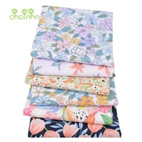 chainhoprinted twill cotton fabricblooming flowerspatchwork cloth for diy sewing quilting babychilds home textiles material