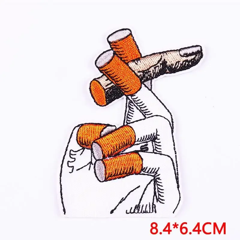 Вышитая нашивка железные нашивки для одежды карманные наклейки на пальцы одежду