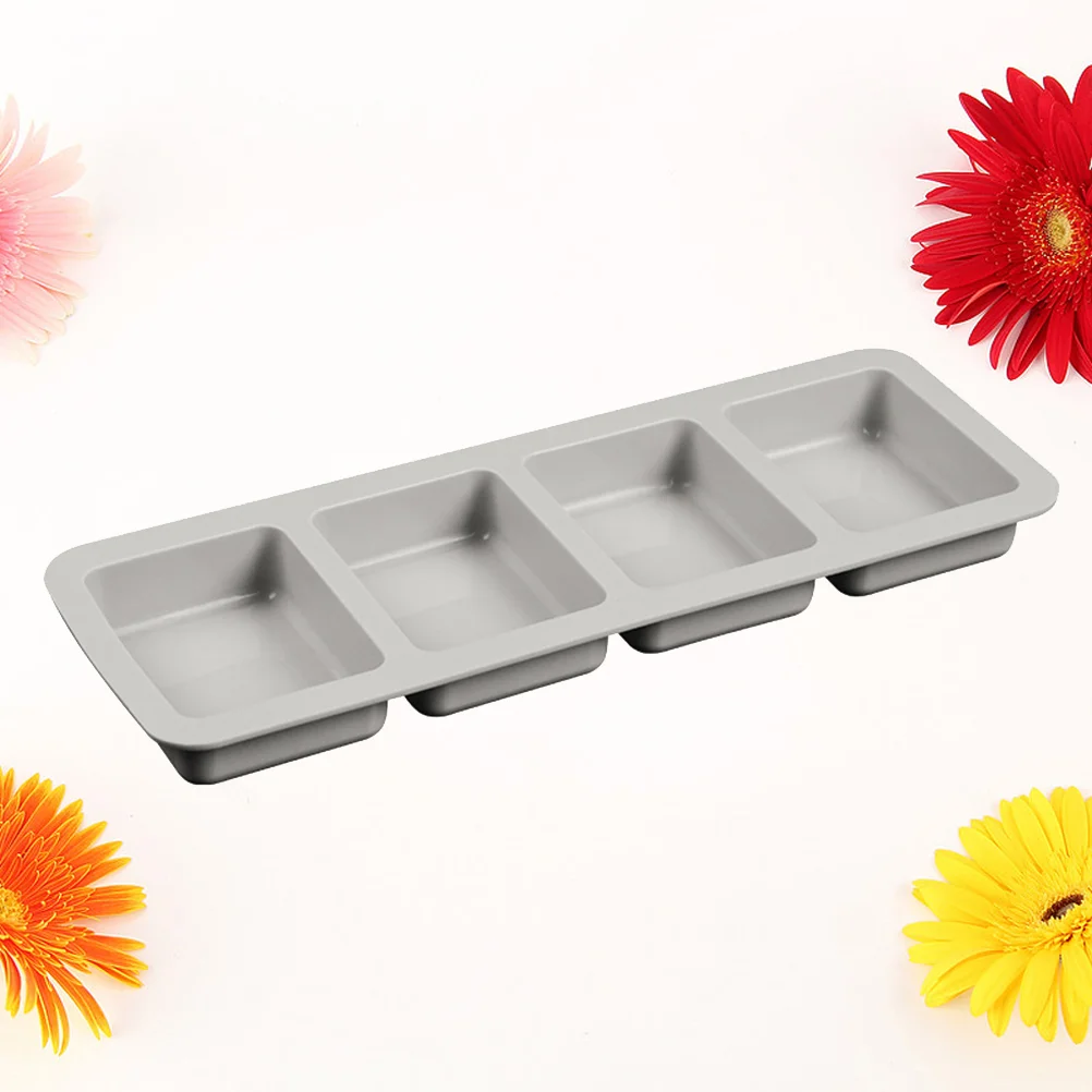 

4 Cavities Chocolate Silicone Molds DIY Soap Tools Square Making Supplies Four Holes Soap mold
