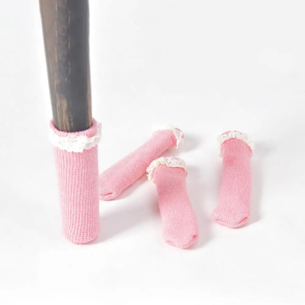 4 шт./комплект вязаные Нескользящие ножки на дверные ручки | Обустройство дома