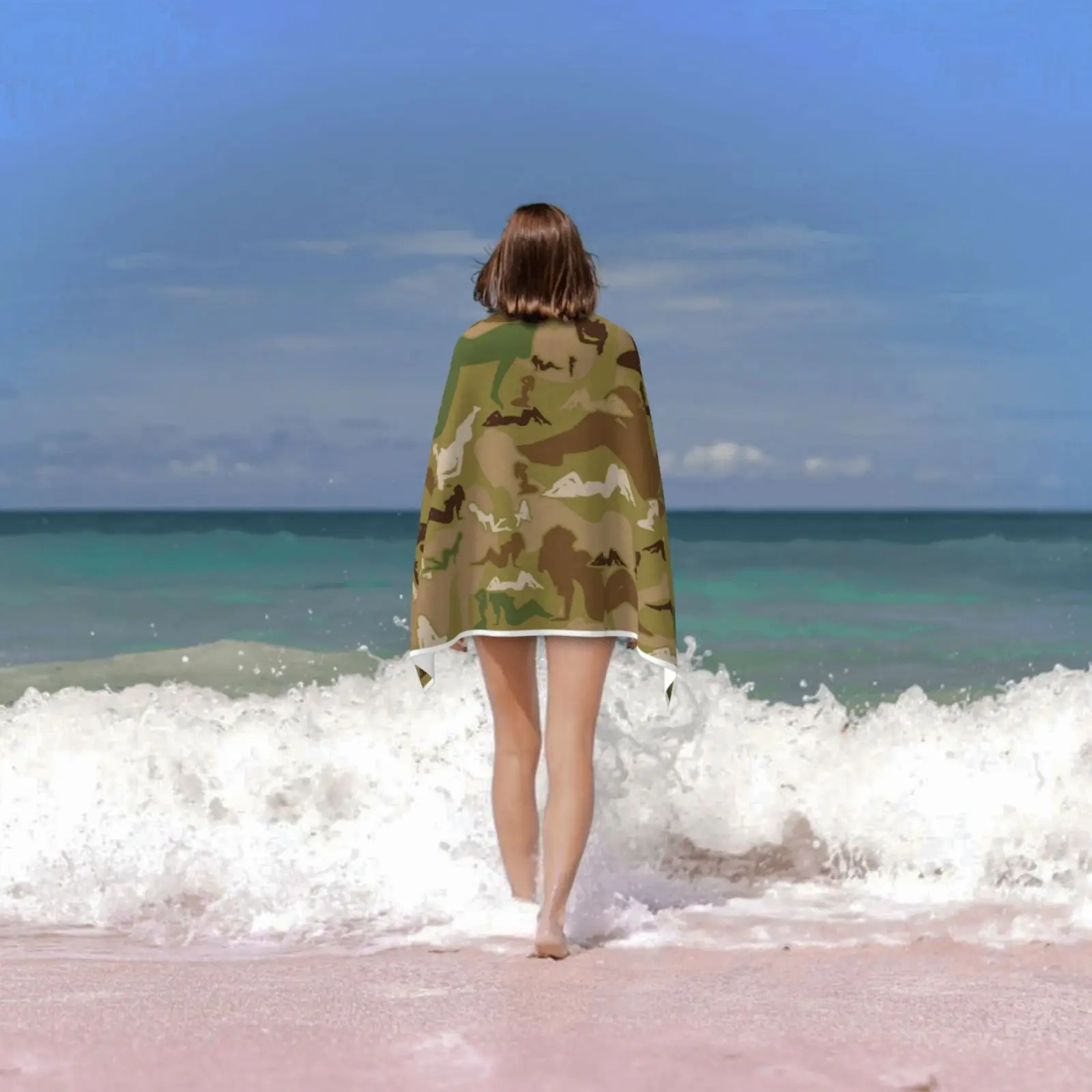 Женское полотенце камуфляжной расцветки 1613 красивые камуфляжные женские модели