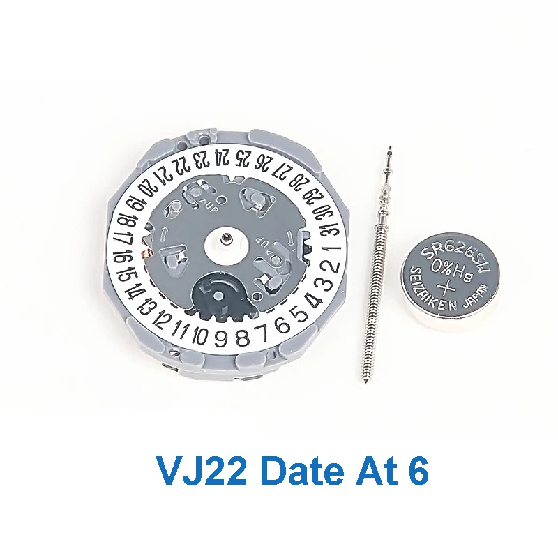 Фото Японский механизм TMI VJ22B, кварцевая дата, механизм 3/6, VJ22, новые и оригинальные аксессуары для часов с улучшенным использованием №3