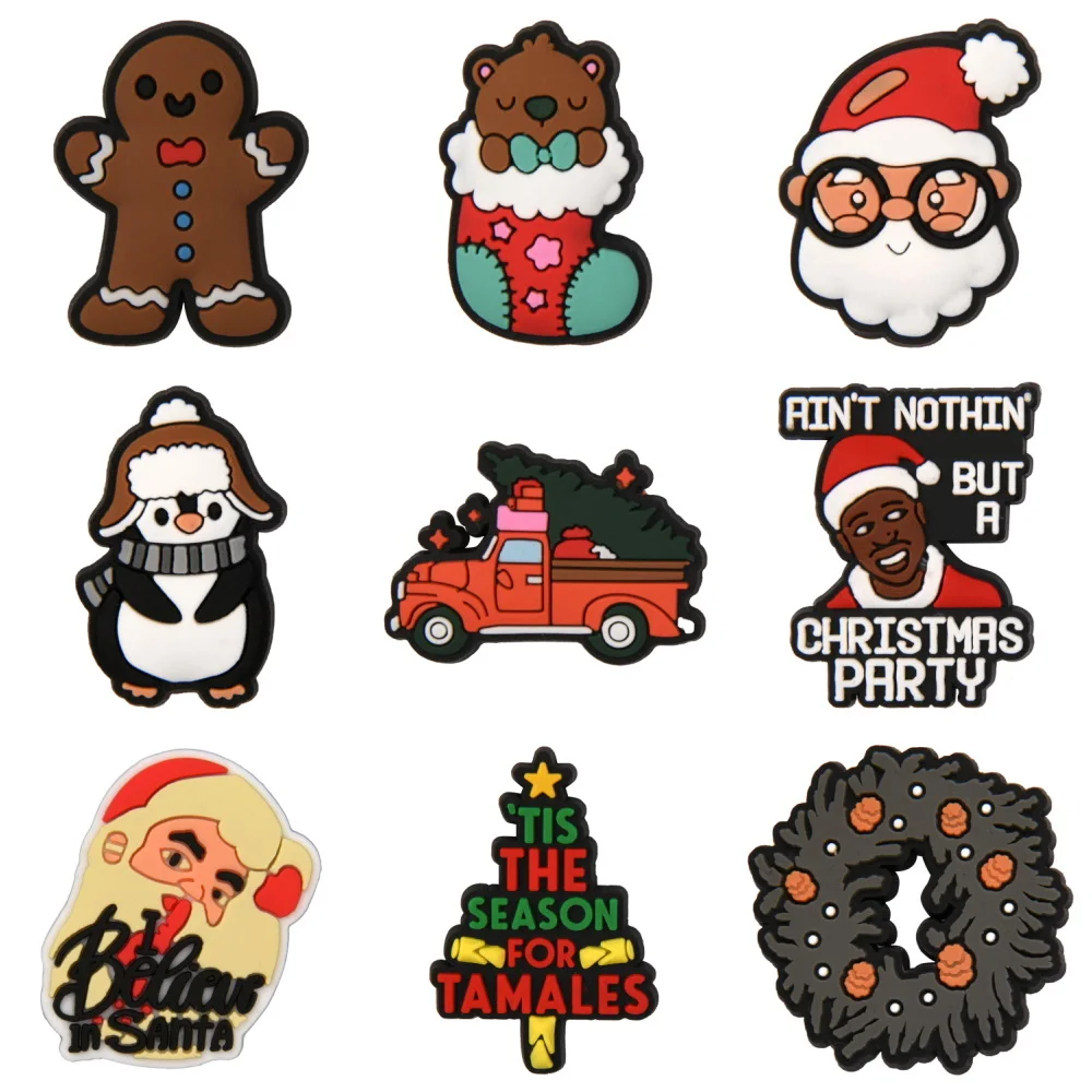 1 шт. подвеска для обуви в виде Санты печенья