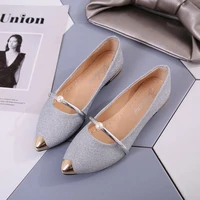 new womens korean style pointed toe flat shoes pumps women work shoes comfortable for work mary jane shoes