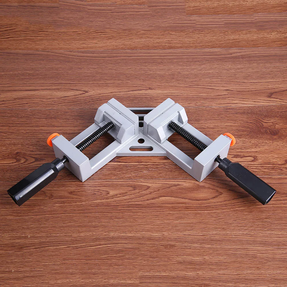 

Light 2 Handle Right Angle Corner Clamp Miter Vise Vice Picture Frame Holder Repair Tool for Household Supplies