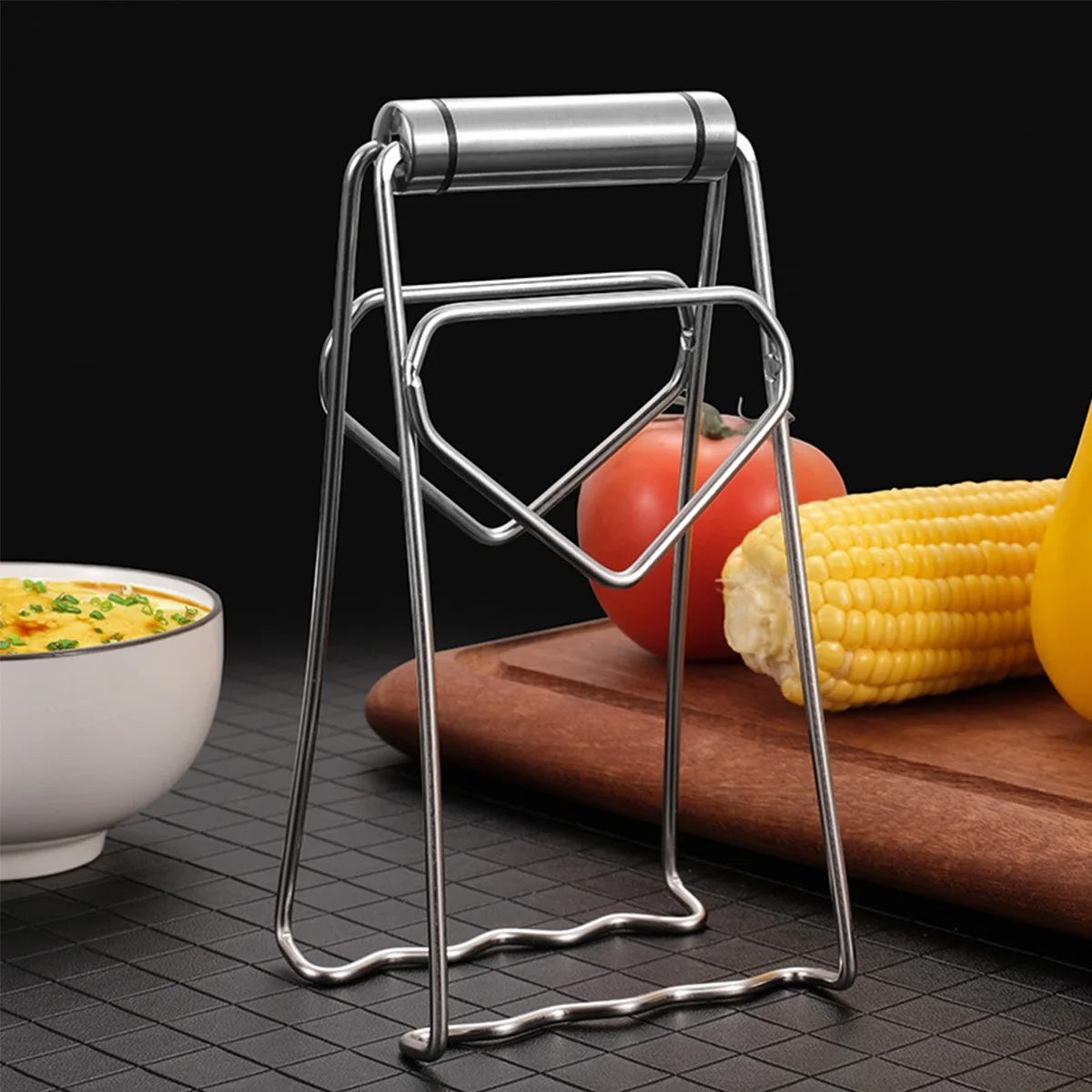 

NEW Foldable Hot Bowl Pot Clamp Stainless Steel Dish Plate Clip Kitchen Anti-Scalding Steaming Clip Hot Plate Gripper Bowls