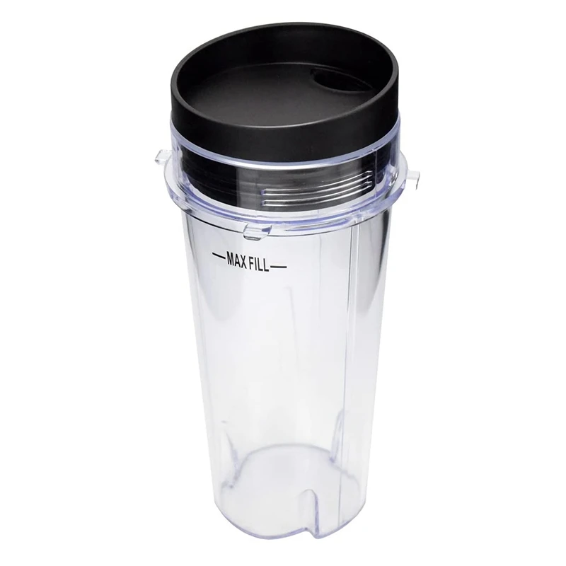 Blender Cup With Lid For Nutri Ninja, Single Serve Replacement Parts For BL740/BL770/BL771/BL772/BL780/BL660/BL663/BL810