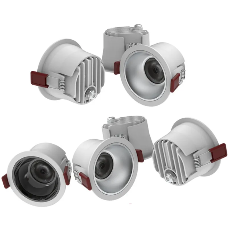 

Waterproof led downlight cob ceiling light bathroom embedded narrow edge anti-glare anti-fog moisture-proof waterproof spotlight