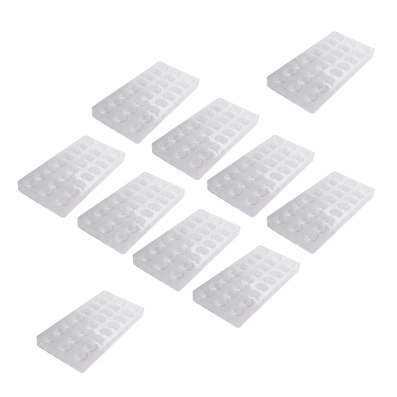

New 10X 24 Holes Semi Sphere Chocolate Mould Polycarbonate Chocolate Bar Mold Half Ball Candy Maker Mold Bakeware
