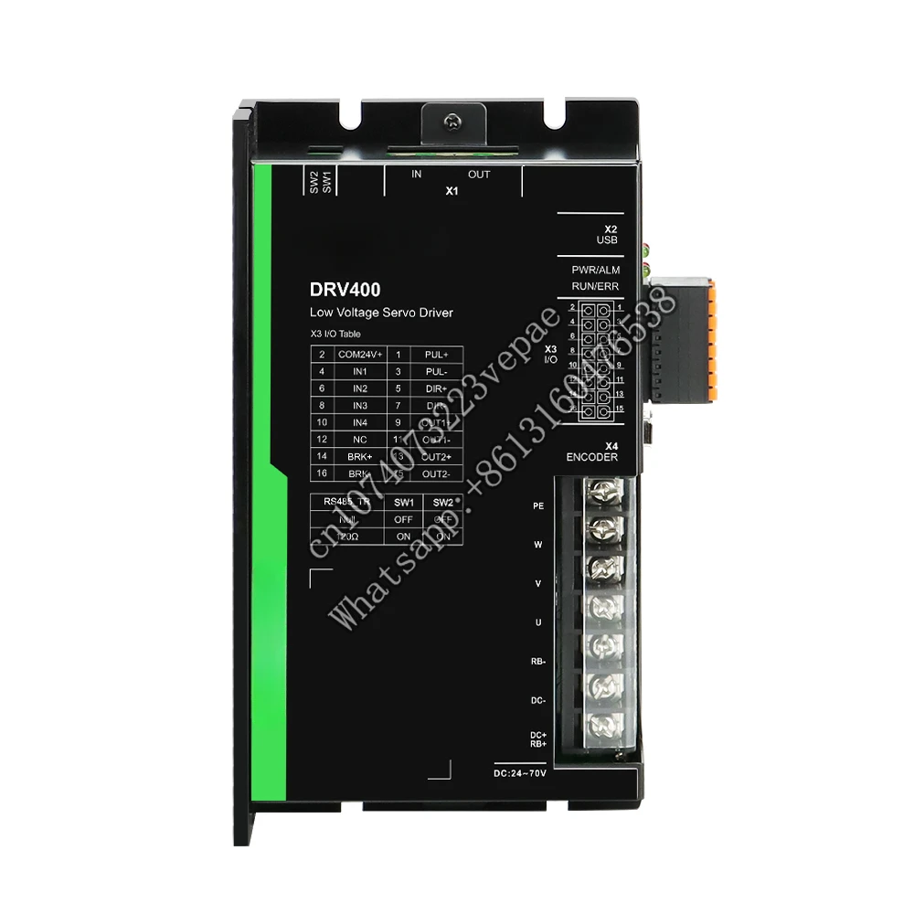 

Rtelligent DRV400 низкое напряжение BLDC драйвер 24-70VDC привод бесщеточный двигатель постоянного тока ниже 400W