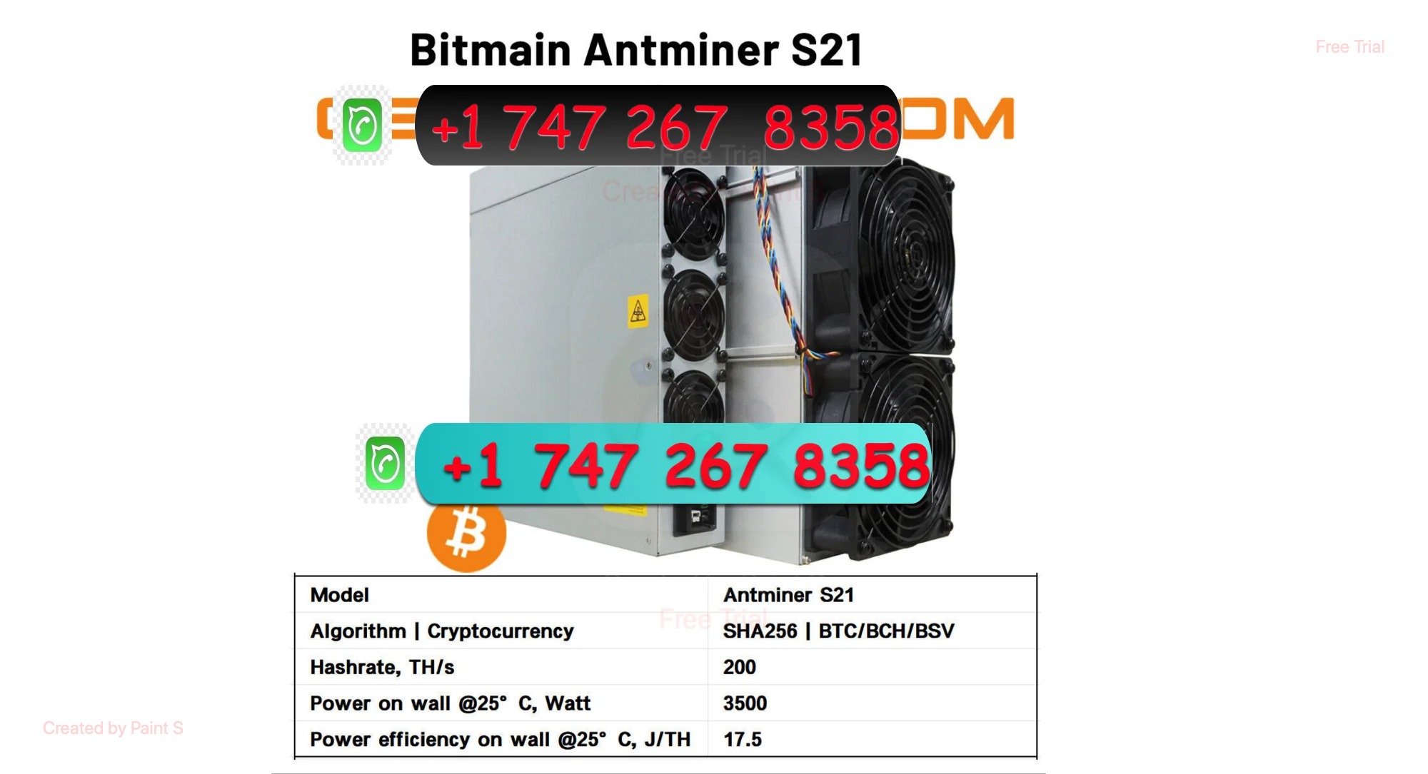 H .GIVEAWAY КУПИТЕ 5 ПОЛУЧИТЕ 3 новый Bitmain Antminer S21 200T 3500 Вт Bitcoin Miner BTC Crypto включает блок