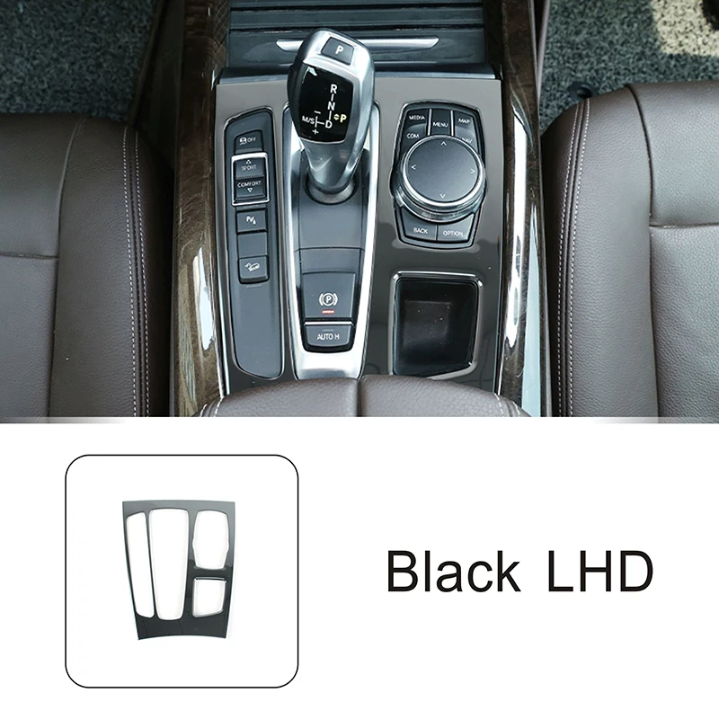 

Центральная консоль из нержавеющей стали, рамка переключения передач, декоративная накладка для BMW X5 X6 F15 F16 LHD, автомобильный Стайлинг, аксессуары для интерьера