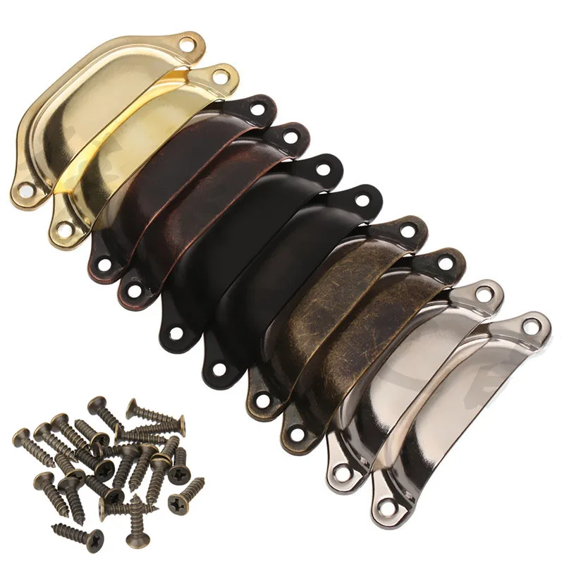 

Cabinet Knobs 1Pcs Vintage Handles Drawer Pulls Furniture Dresser Shell Pull Handles Knobs Handle For Furniture Hardware