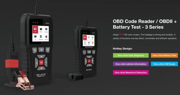 Фото Усовершенствованный OBDll-сканер YA201 для полной диагностики OBDII/EOBD (читайте/прозрачный DTC, просмотр данных на раме замораживания и т. д.) №4