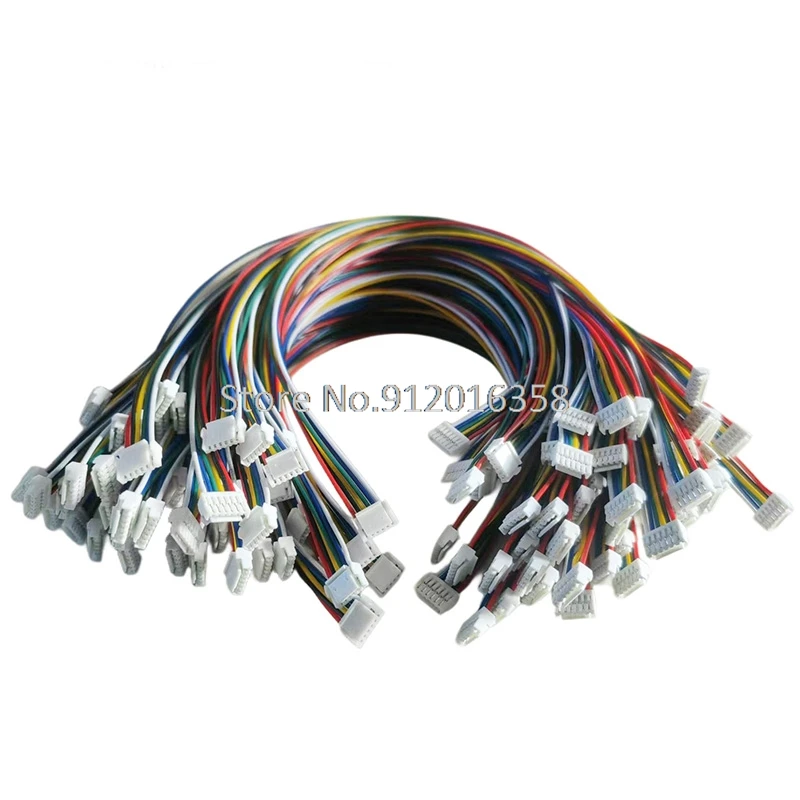 

50 СМ 28 AWG 10 НАБОРОВ 2P/3P/4P/5P/6 Pin JST GH Серия 1,25 Женский двойной разъем с проводом GH1.25 1,25 мм