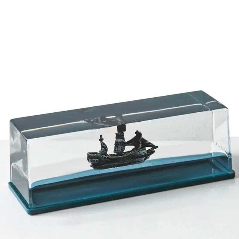 

Cruise Ship Model Fluid Cruise Ship That Never Sinks Model Desk Toy Fluid Drift Bottle Floating Acrylic Model Room Decor Birthda