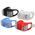 Велосипедная силиконовая лампа задний фонарь ночной светодиодный передний задний фонарь для езды на велосипеде на природе с передними велосипедными фонарями водонепроницаемый задний фонарь