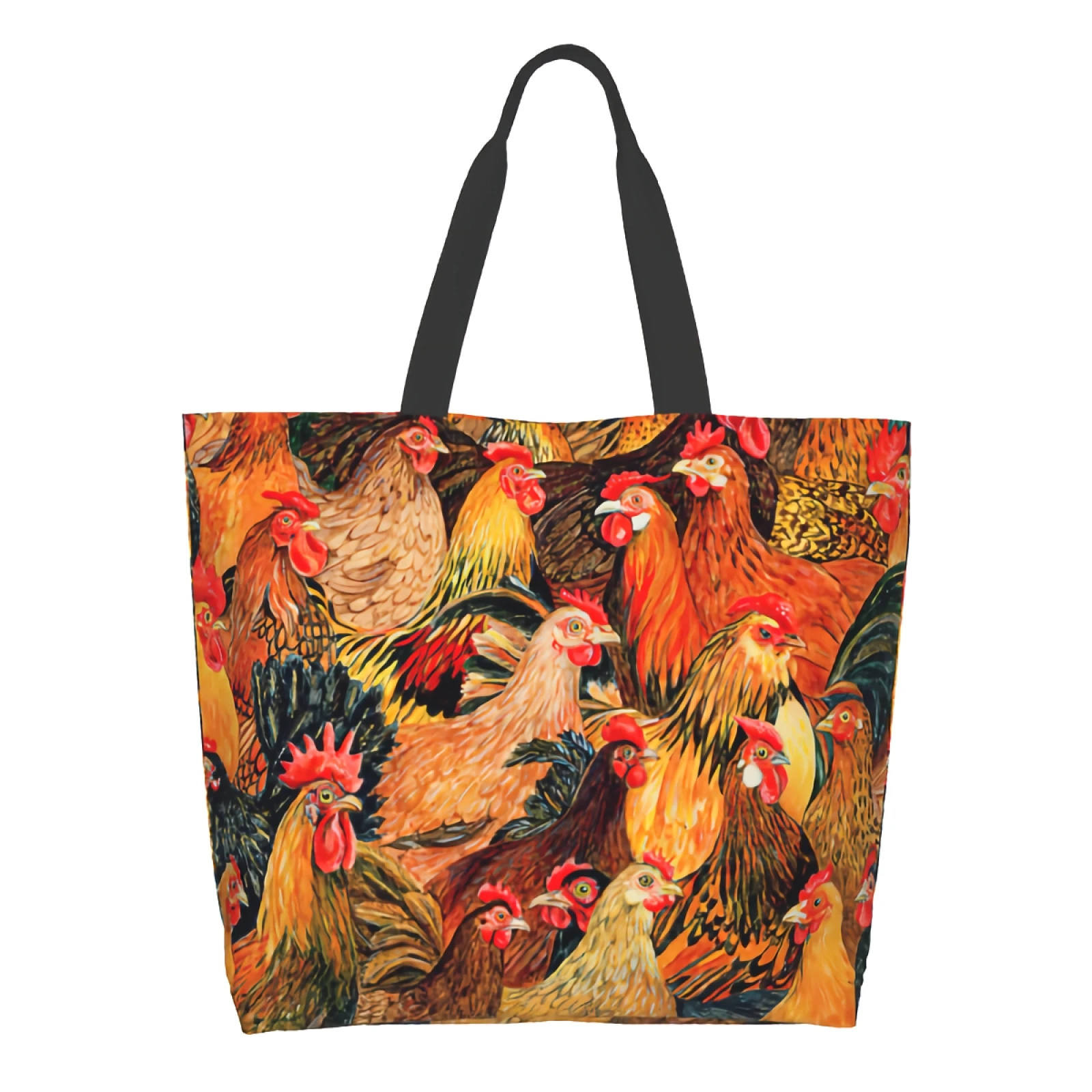 

Vintage Farmhouse Canvas Tote Bag for Women Weekend Kitchen Reusable Grocery Bags Bulk Large Casual Shopping Shoulder Handbag