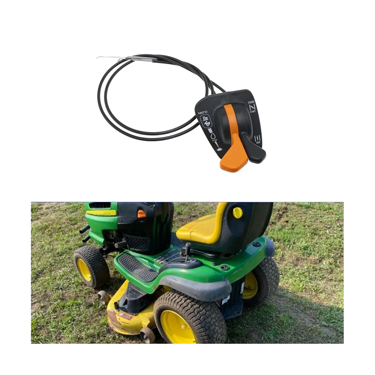 Двойной рычажный трос управления дроссельной заслонкой GY20948 для John Deere JD модель 125