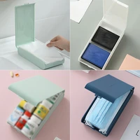 portable mask storage box pp mask case household moisture proof mask box go out dustproof storage mask container organizer holde