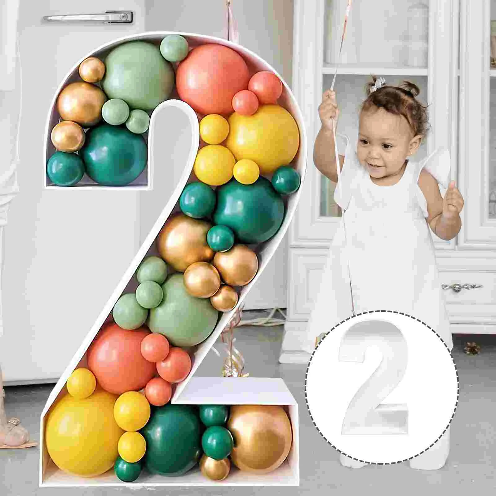 

Balloon Frame Holders Birthday Decor Number Baby Shower Decoration Tall Stand Kit