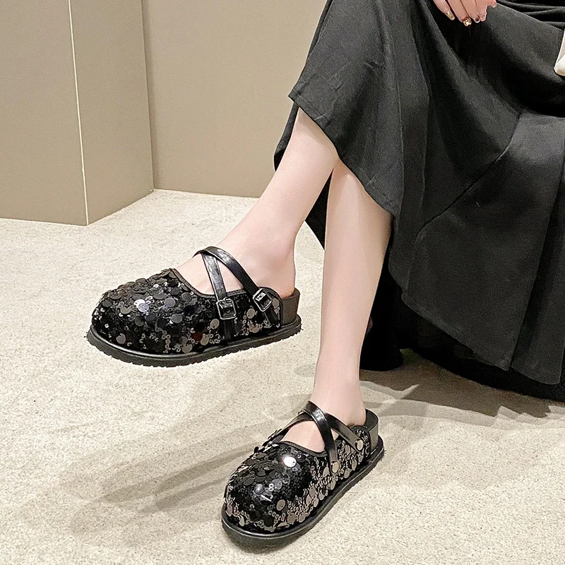 Тапочки Baotou женские на толстой подошве весна-лето 2024