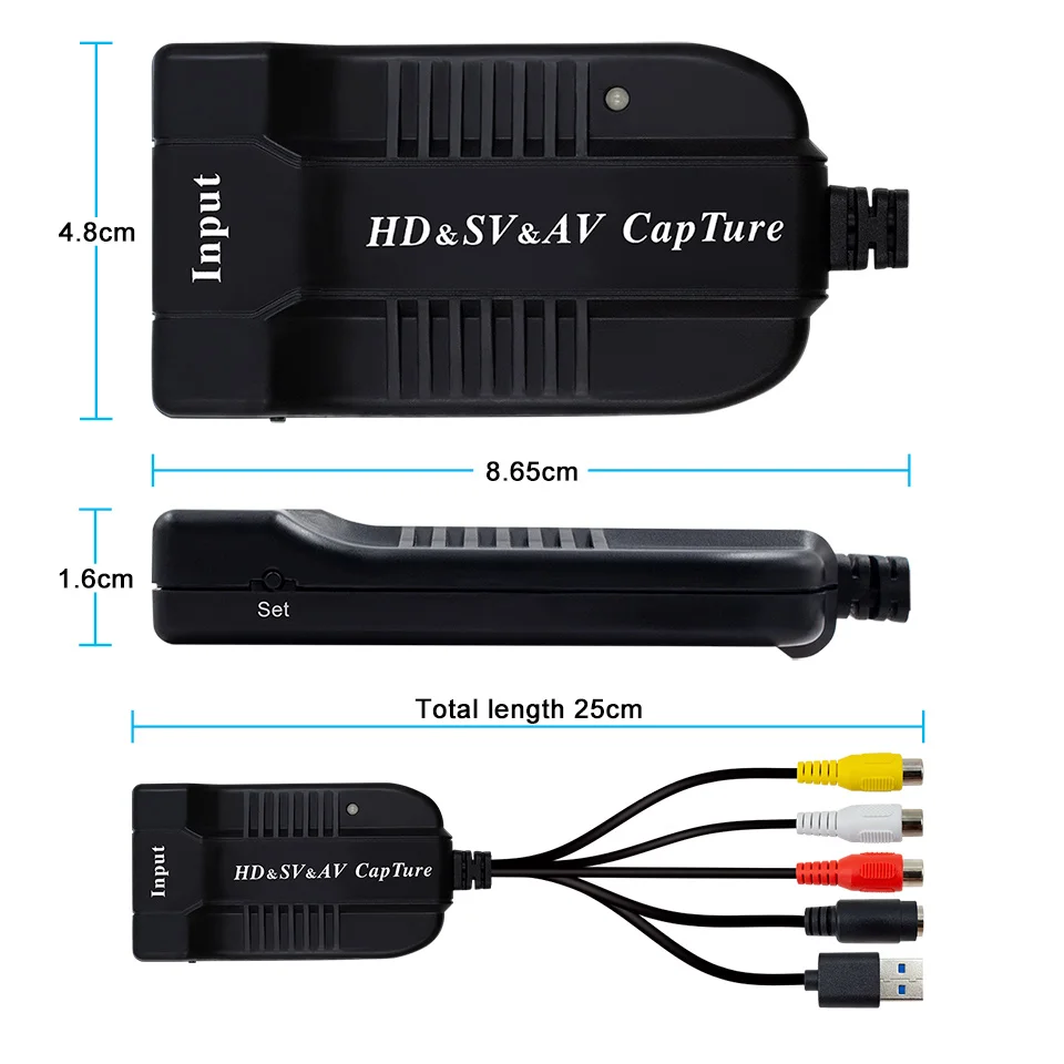 Карта видеозахвата HDAV3RCAS, USB 2,0, аналогово-цифровой преобразователь (art.: 3920c730bbf02) - 3920c730bbf02