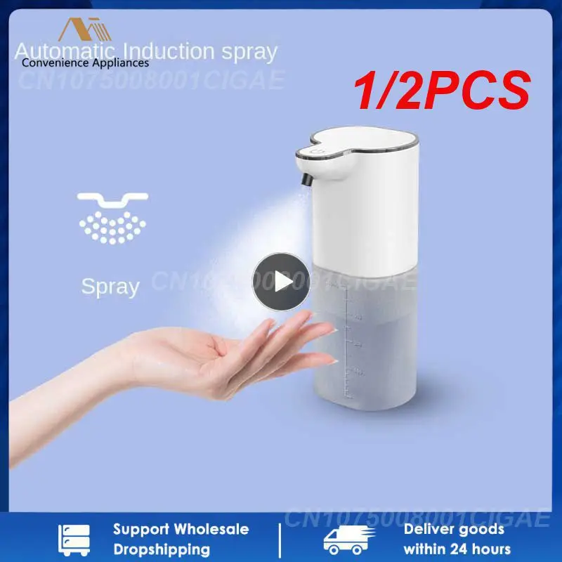 

1/2PCS Automatic Foam Soap Dispensers 400ml Bathroom Smart Washing Hand Machine With USB Charging 2 In 1 Desktop & Wall