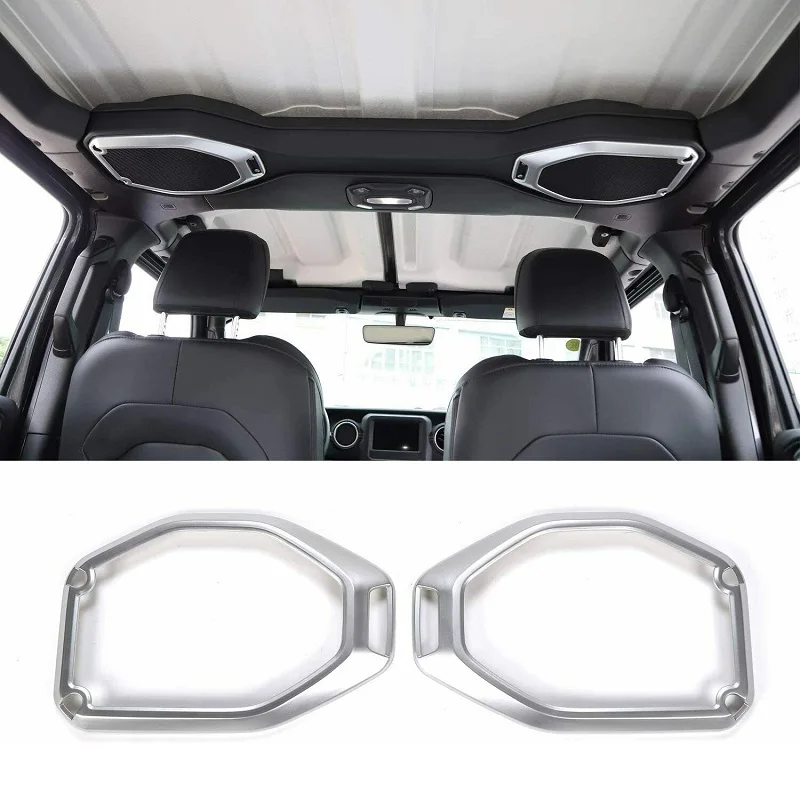 

Top Roof Speaker Audio Surround Cover Trim for 2018-21 Jeep Wrangler JL JT Car Accessories