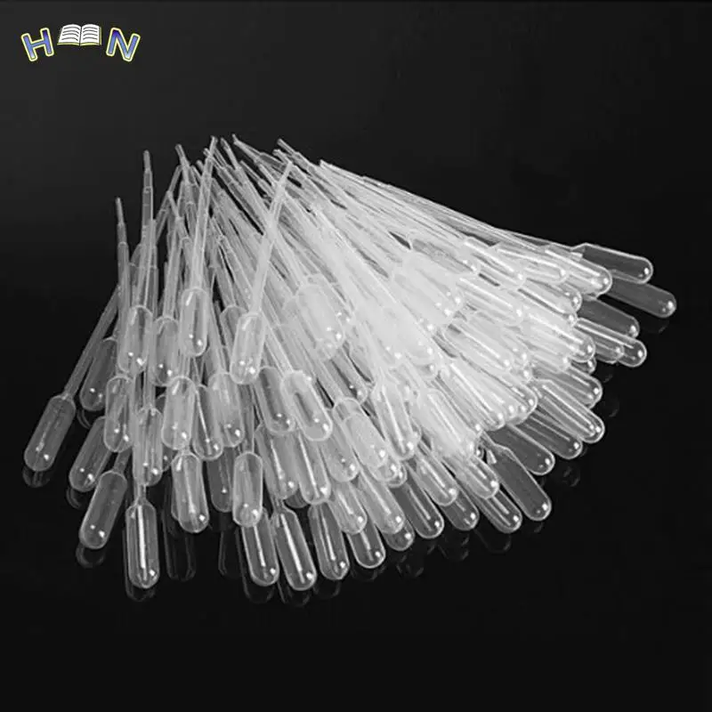100 Pcs/lot 2ml Plastic Disposable Graduated Transfer Pipett