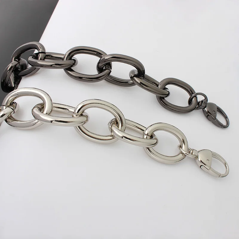O Ring Aluminum Chain Thick Chain Purse Strap Light Weight Bags Strap Bag Parts Handles Easy Matching Accessory Handbag Straps