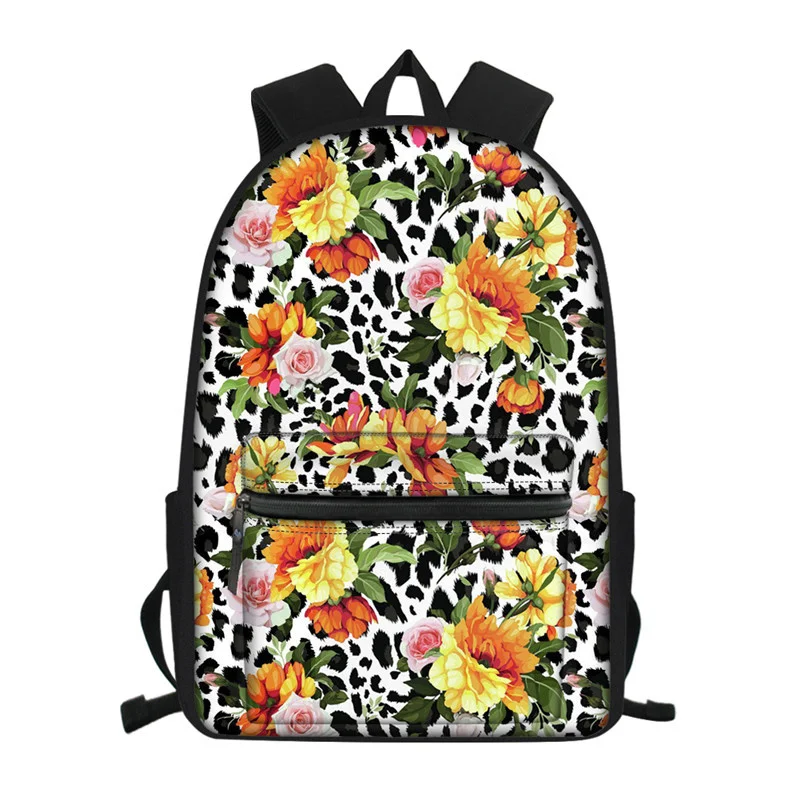 Школьные рюкзаки для девочек, детские школьные ранцы большой вместимости с цветочным принтом для девочек