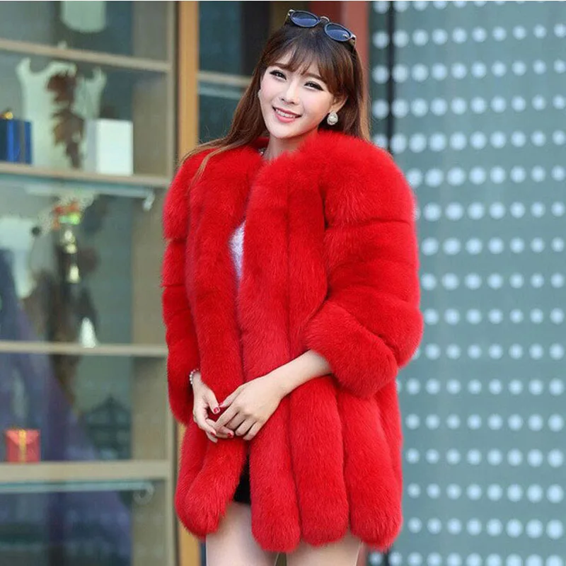 Winter Coat for Women Multicolor Women's Jacket and Faux Fur Warm Women's Jacket