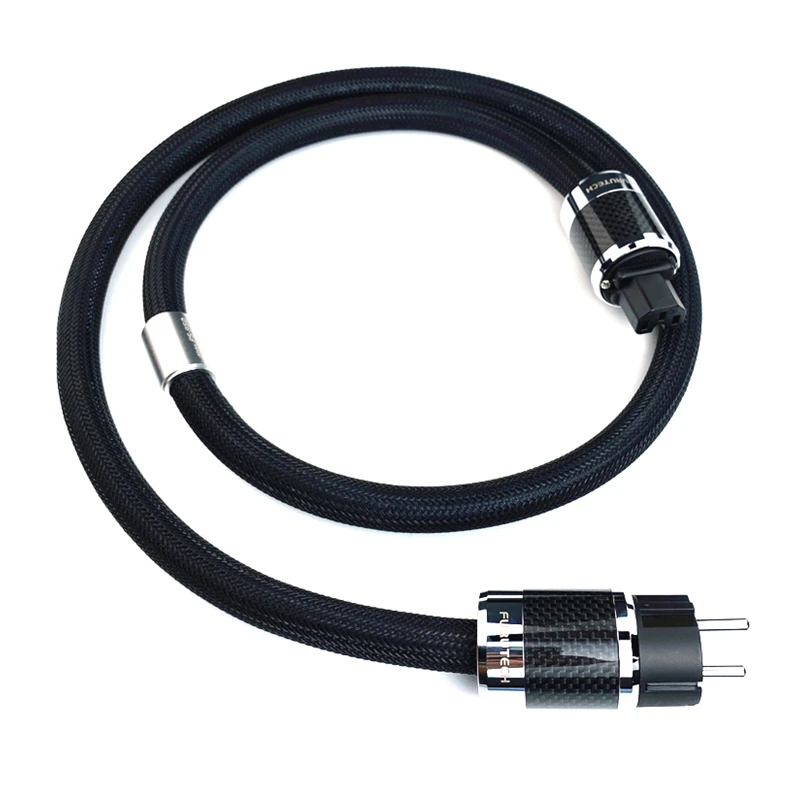 

Audiophile Power Cable FURUTECH Alpha PS-950-18's Top Carbon Fiber HiFi Audio Line US & EU Plug
