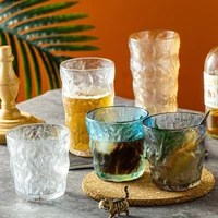 japanese glacier old fashioned glass whiskey cup crystal frost design scotch whisky tumblers thick heavy rock wineglass beer mug