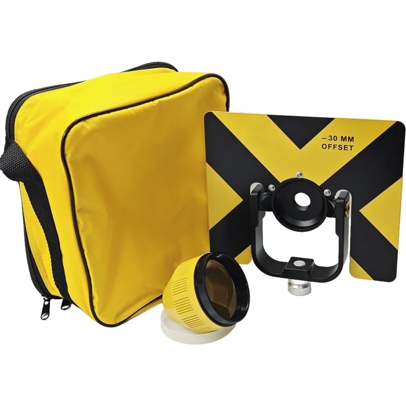 Желтая одинарная призма совместимая с тахеометром Top-con Surveying Constant -30/0 мм 5/8x11