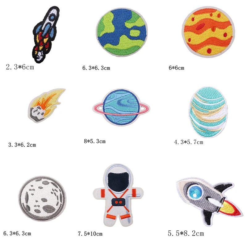 Утюг на заплатках 26 шт. планета астронавта сделай сам украшения аппликации