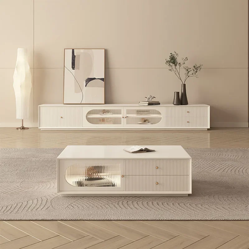 Напольная стойка для телевизора гостиной современный фермерский полный шкаф