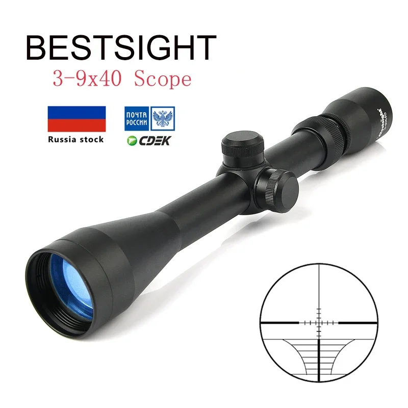 

3-9X40 Tactical Riflescope Optic Sniper Deer Rifle Scope Hunting Scopes Airgun Rifle Outdoor Reticle Sight Scope