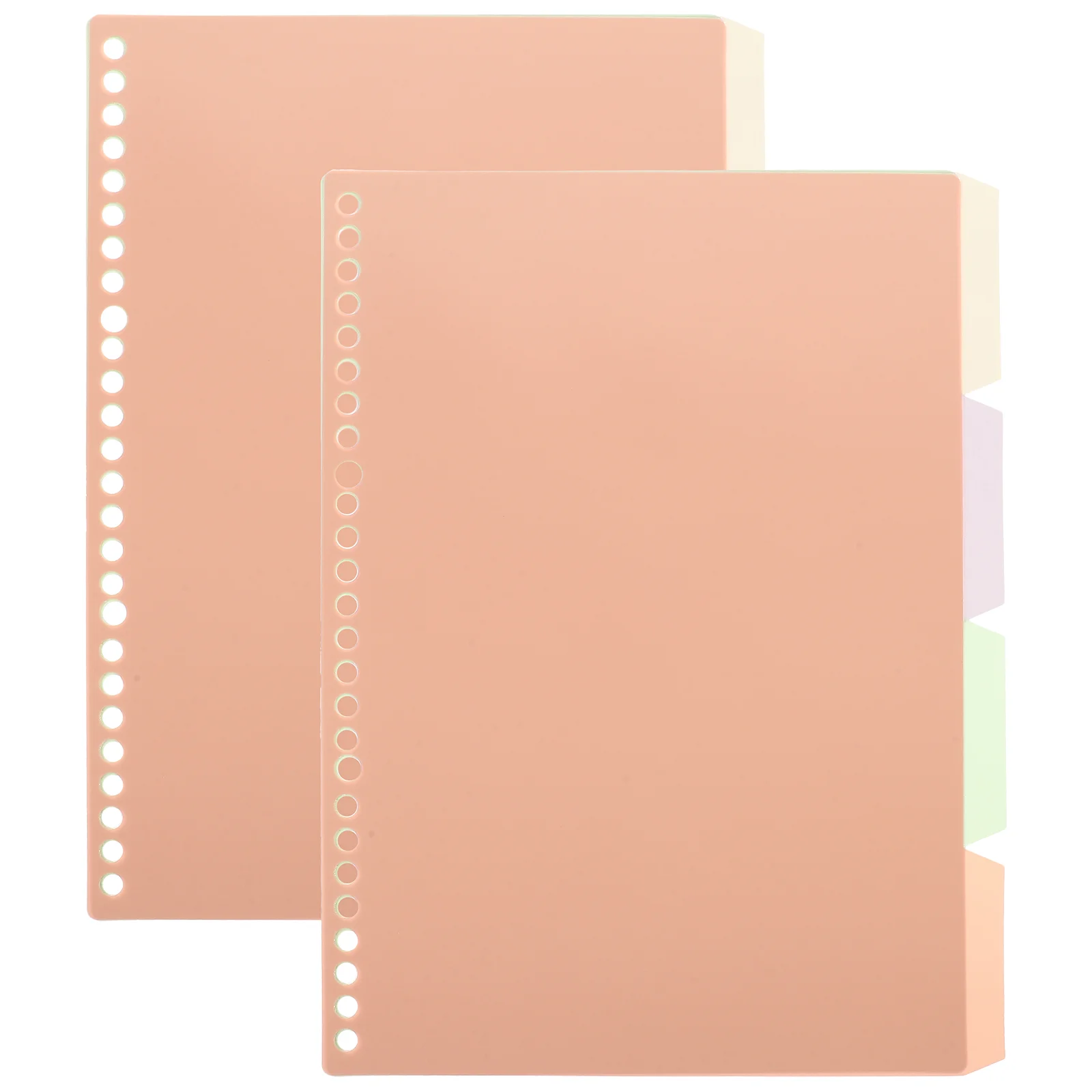 

10 Pcs Notebook Loose-leaf Page Markers Binder Tabs Partition Index Dividers Classified Labels Pp Plastic File Aesthetic