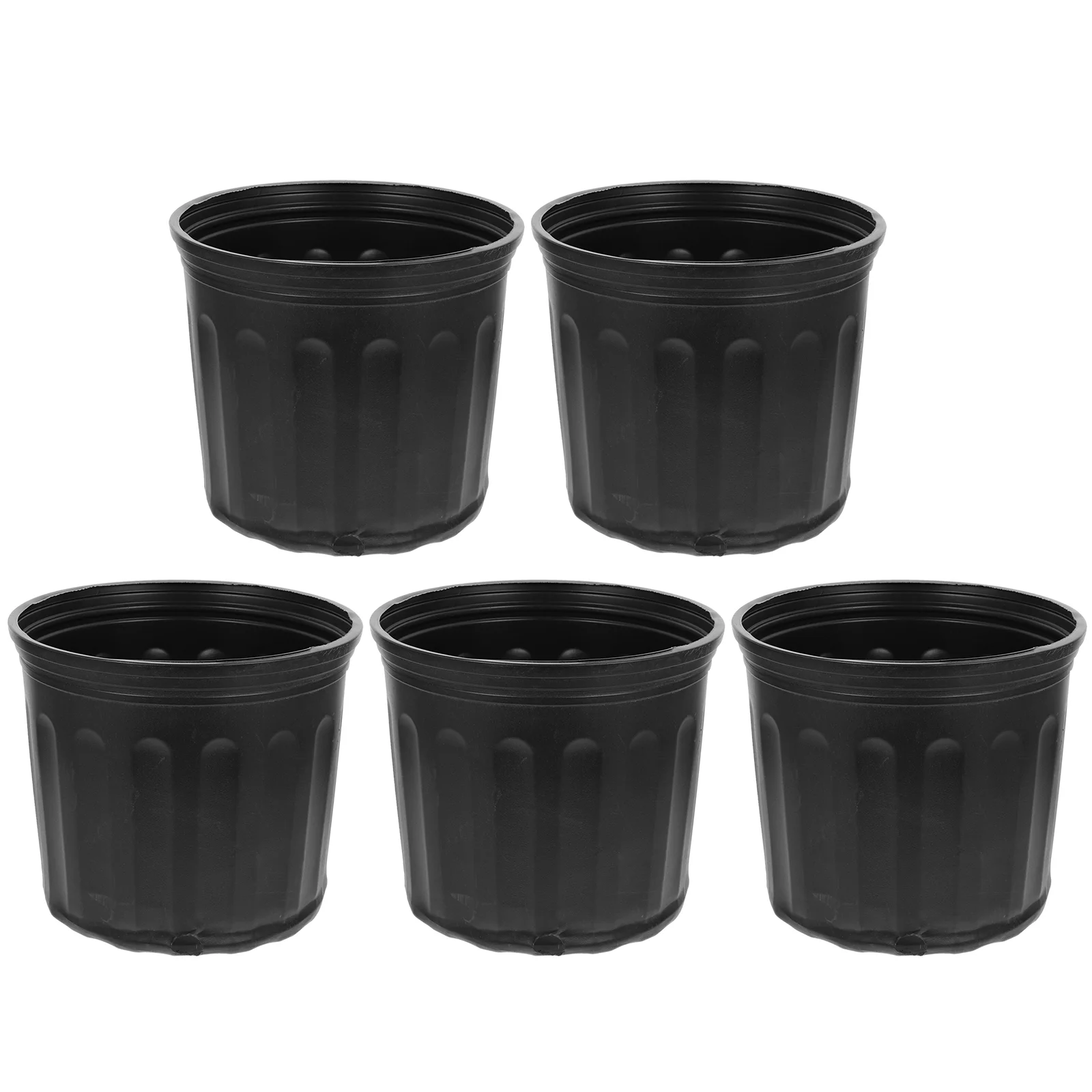 

5pcs Gardening Plastic Flower Pots Flower Planters Garden Plant Pots Garden Supplies