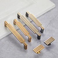 brass door handle modern minimalist high end drawer door cabinet solid copper handle drawer knobs cupboard handles