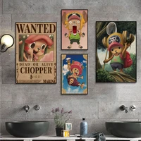 bandai one piece tony chopper classic movie posters kraft paper prints and posters aesthetic art wall painting