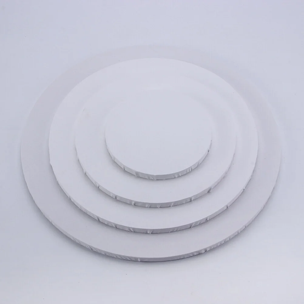 

Round Canvas Panels Canvas Boards Artist Canvas Boards For Painting Drawing Oil Wall Decoration 50cm ( White )