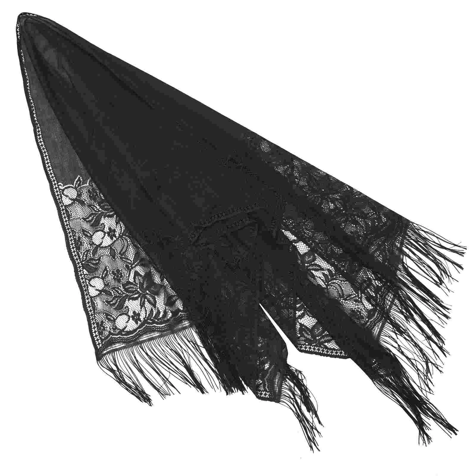 

Women Scarf Lady Lace Shawl Flower Scarf Female Collar Shawl Neck Accessory